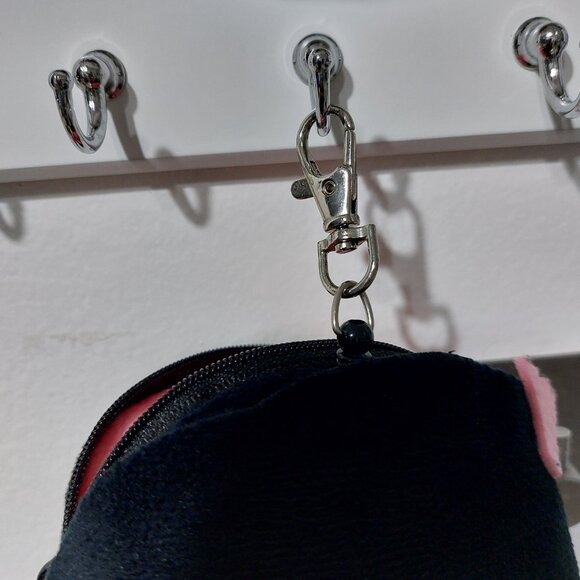 Super Cute Nezuko Kamado Clip On Mini Purse Wallet Keychain Bag Anime Accessory - Picture 10 of 10